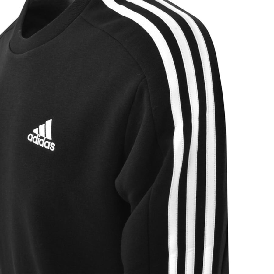 adidas 3 Stripes Sweatshirt Black